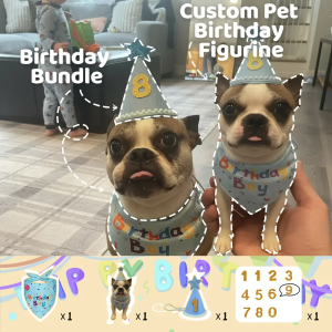 Pet Birthday 3D Figurine